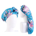 Satin Hair Braid Bonnet Foldable Extra Long Bonnet for Braids with ButtonSingle Layer Sleep Cap Soft Hair Sleeping Bonnet Cap