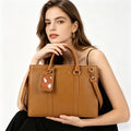 2026 New Arrival High-End Tote Bags Large Capacity PU Handbags with Zipper Closure Autumn Embroidery for Women for Outdoor Purse