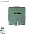 Summer Quick Dry Spliced Mesh Yoga Sports Shorts Breathable Running Fitness Unisex Workout Gym Pants Drawstring Closure