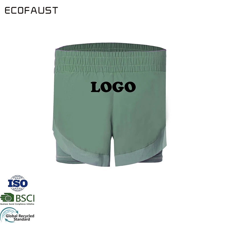 Summer Quick Dry Spliced Mesh Yoga Sports Shorts Breathable Running Fitness Unisex Workout Gym Pants Drawstring Closure