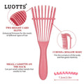 Wholesale Octopus Scalp Massage Hair Brush Comb Customized Logo Hairspray Hollow Color Waterproof Wet Dry Hair Use Hair Brush
