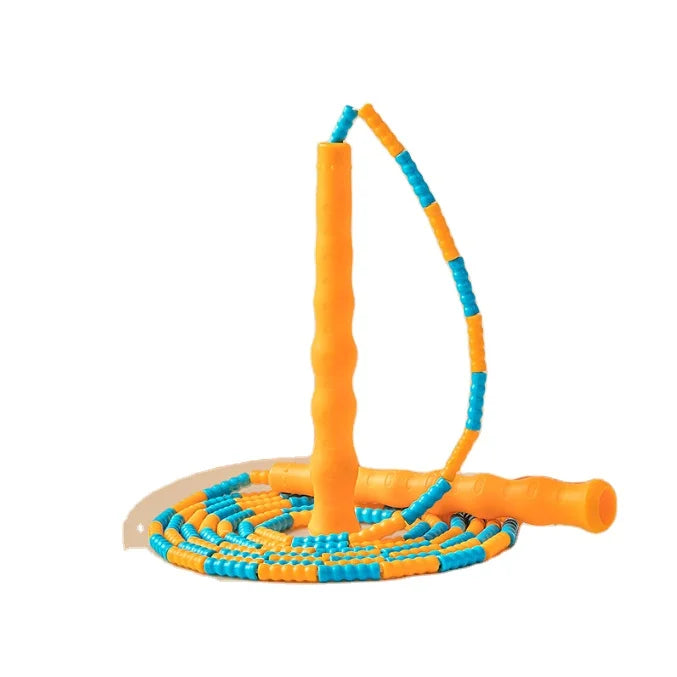 Soft Bead Jump Rope Beaded Segmented Adjustable Jumping Rope for Adults Gym Exercise Fitness