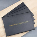 Gift  Black Packaging Silver Cloth Deerskin Velvet Double-sided  Velvet Cloth Gold and Silver Jewelry  Silver  Cloth LOGO
