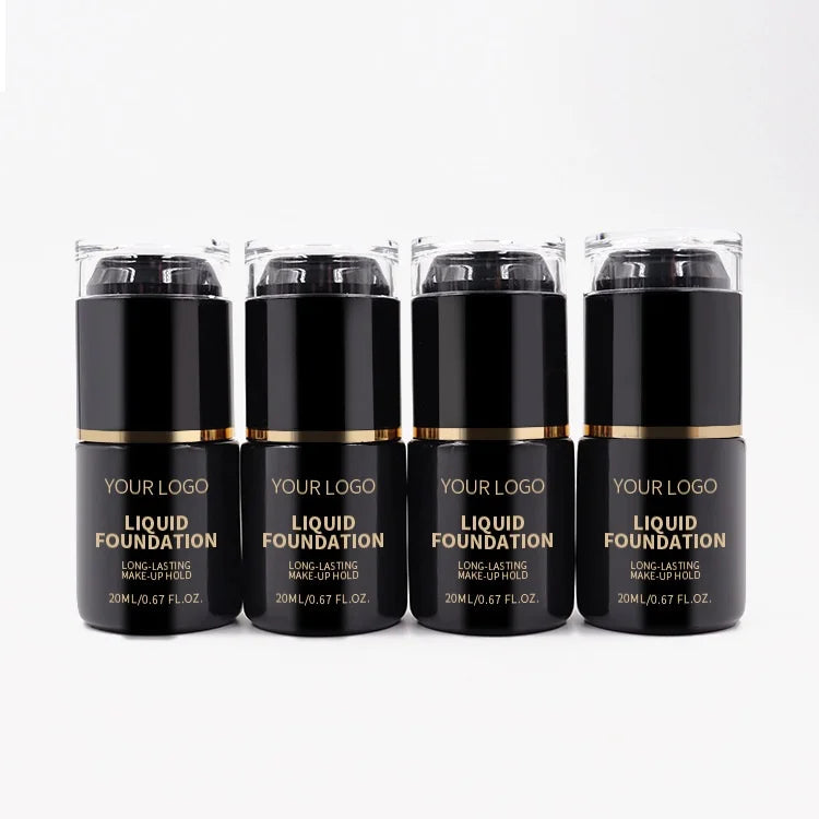 Wholesale 30ml Mineral Soft Waterproof Moisturizing Concealer Logo Labeled Matte Liquid Foundation for Face Makeup Oil-control