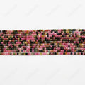 Wholesale Natural Small Tiny Rondel Faceted Tourmaline Beads 2mm 3mm Faceted Rondelle Stone Beads  for Jewelry Making