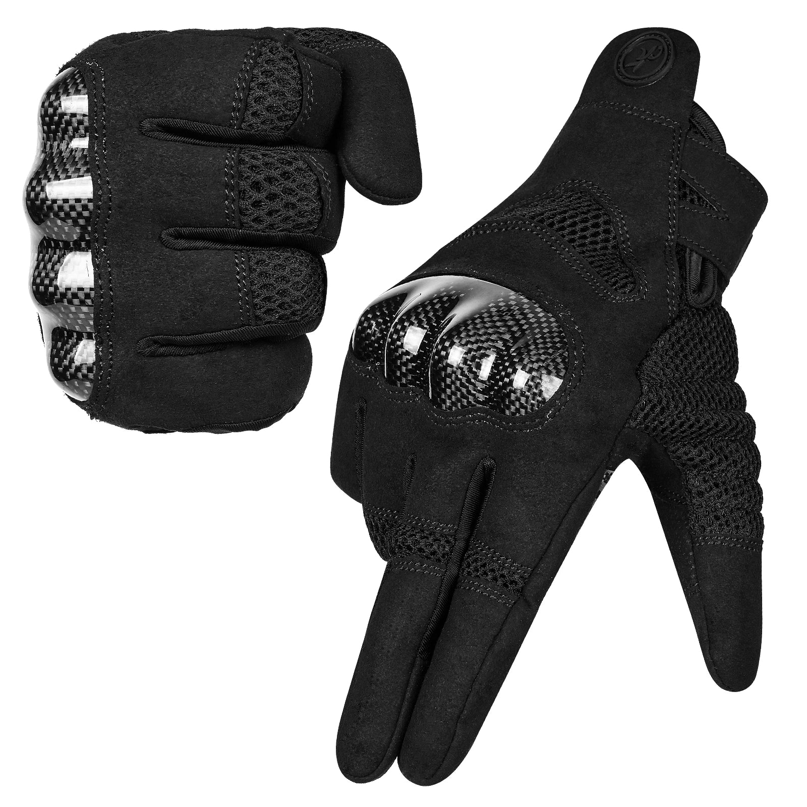 For Moreok Custom Full-Finger Racing Gloves Carbon Fiber Winter Gloves Joint Protection Non-slip Feature for Men Women's Cycling