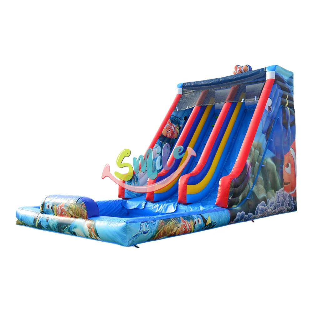 Top Nemo Inflatables Water Pool Slide Sale Inflatable Summer Water Slides Lagoons Cartoon Amusement Water Parks