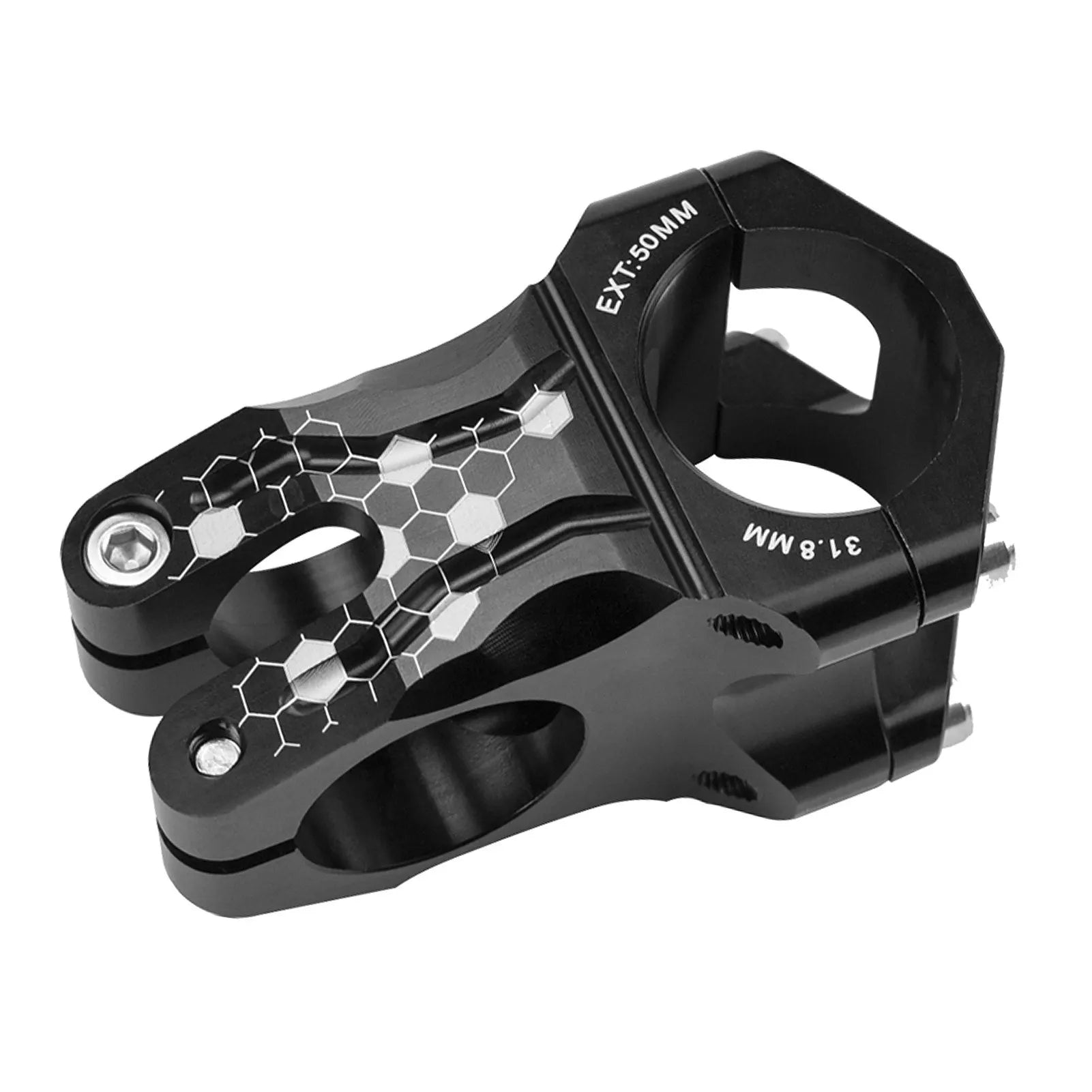 Bicycle 31.8mm Stem Bike Short Handlebar Stem Aluminum Alloy Bike Fitting for Mountain Bike Road