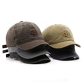 Wholesale Custom Cotton Short Brim Baseball Cap Hat Embroidery Logo Cheap Distressed Vintage Washed Baseball Cap