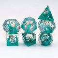 Custom Resin Polyhedral Dnd Game Dice Sets Sharp Edge Design