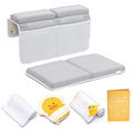 Modern Rubber Padded Baby Bath Kneeler and Elbow Rest Set with Storage Function