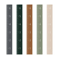 Fabric Canvas  Height Growth Chart Wood Frame Measurement Ruler From Baby to Adult for Child's Room Decoration