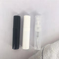 New Design 1ml 2ml 3ml 5ml clear White Black Plastic Dine Mist Sprayer Mini Perfume Bottle for Sample