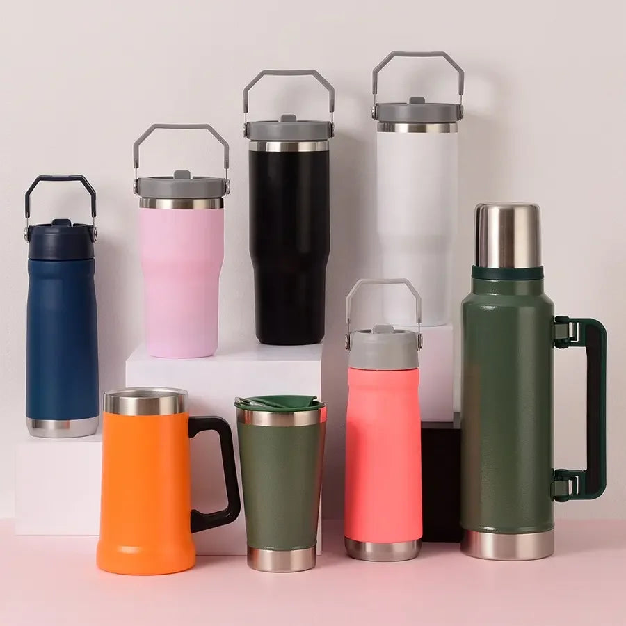 Flip Straw 30oz 40oz Tumbler Stainless Steel Vacuum Flasks Wholesale Skinny Tumbler With Straw