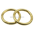 Stock Supply 32 X 6mm 1.25inch 4colors Metal Round Carabiner Keychain