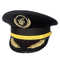 Ready to Ship 4 Designs Business Uniform Wear Peaked Cap Men's Airline Captain Officers commander hat pilot Aviator Hats