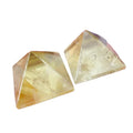Natural Yellow Quartz Carved Crystal Pyramid Energy Generator Meditation Citrine Pyramid