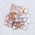 Wholesale 9-13mm White Oval Irregular Shape Freshwater Loose Beads