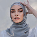 Customized Pantone Modal Hijab With Matching Underscarf Inner Color Muslim Breathable Cotton Modal Hijab Tudung Shawl for Women