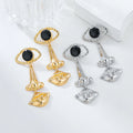 New Fashion Latest Resin Acrylic Eyes Nose Lips Stud Beautiful Earrings Asymmetric Metal for Women's Turkish Jewelry Girls New G