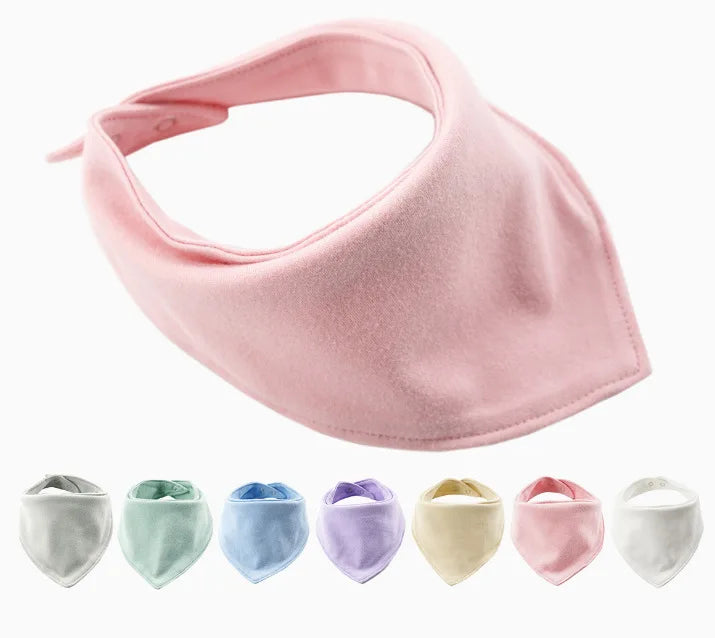 Wholesale Reversible Cotton 100% Soft Solid Color Pet Cat Bib Bandana