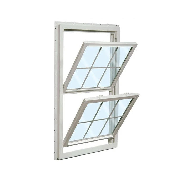 Single-hung/Double-hung American Style Aluminum Alloy Vertical Swing Hung Double Window Modern Soundproof Heat Living Room