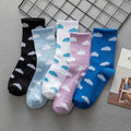 Wholesale 2026 Funny Cloud Pattern Socks Women Trendy Street Cotton Crew Socks