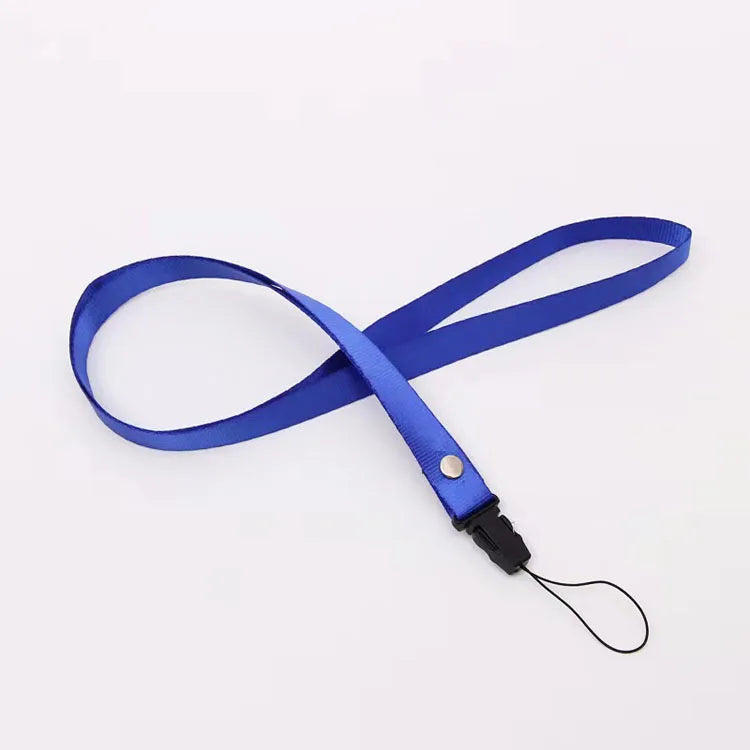 Hot Sale 15mm Wide Blank Polyester Lanyard Strap Chest Card Sleeve Lanyards