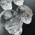 Natural Clear Quartz Skulls High Quality Crystal Crafts Carved Good Clarity Transparent Rainbow Crystal Skulls