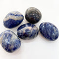 Wholesale Natural Blue Sodalite Quartz Crystal Block Gravel Gemstone Tumbled Stones