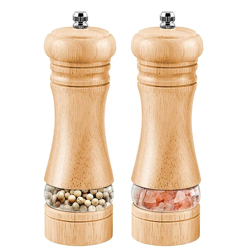 OEM Custom Logo Fancy Wood Eco-Friendly Salt and Pepper Grinder