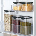 New Square Shape Stackable Reusable Airtight Kitchen Food Storage Container With Gasket Lids