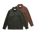Fall Winter Men's Long Sleeve Shirts Mens Corduroy  Casual Shirts High Quality Sharts for Man Full Shute Men Designer Clothes