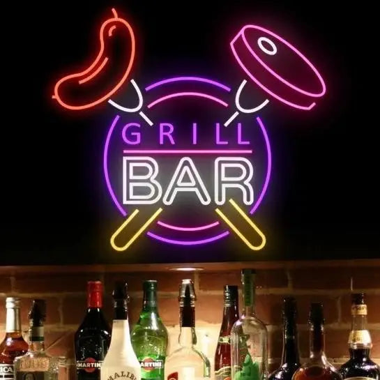 Fast Delivery Dropshipping Korean BBQ Neon Light Neon Sign Led Light Neon Sign Custom logo Restaurant Shop Open Neon Lights logo