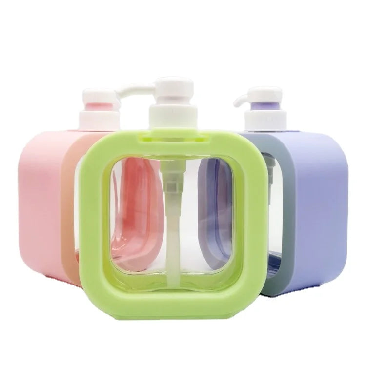 New Transpa 300ml 500ml Hand Bottle Hdpe Body Wash Bottle Portable Easy to Carry Foam Pump Bottle for Beauty and Personal Care