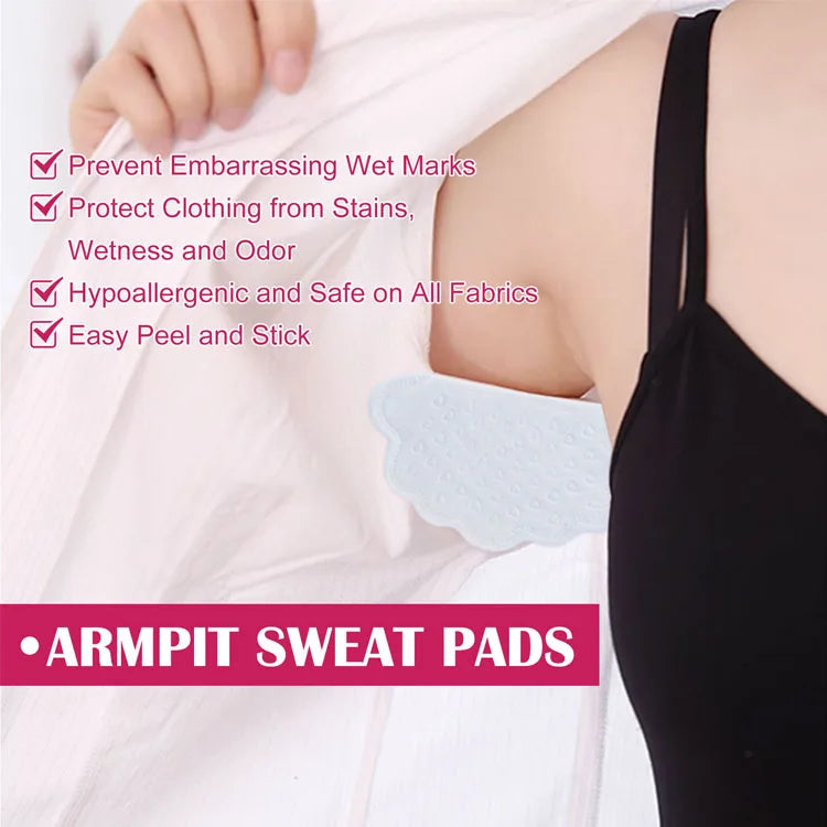 Underarm Sweat Pads Armpit Sweat Absorbing Guards Dress Sweat Perspiration Pads Shoulder Absorbent Deodorant Pad