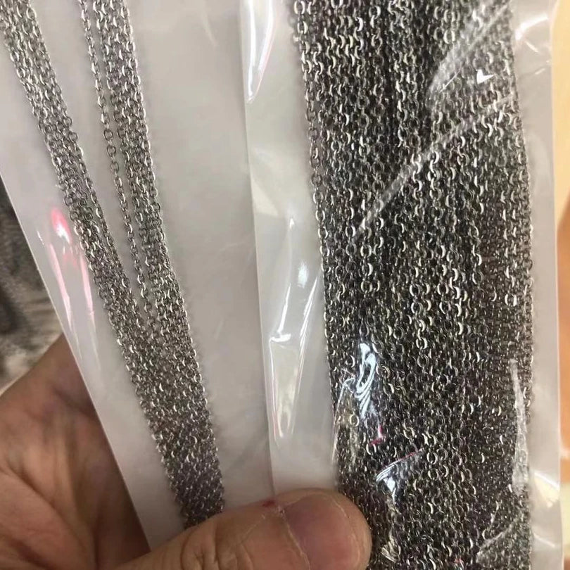 BMZ 2026 316L Stainless Silver Color O Shape Necklace Best Quality Stainless O Shaped Chain