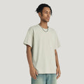 Men's Casual Oversize Boxy Fit Top T-Shirts 190 Gsm Custom Cotton Polyester Solid Pattern Short Sleeve O-Neck Loose Fit