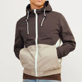 Custom Print Logo Color Block Men's Jackets Gym Wearing Full Zipper Sport Training Running Jacket