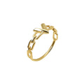 Professional Manufacture 14K Solid Gold V-Shape Men's Ring Trendy Wedding Party and Anniversary Accessory Popular Affordable