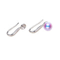 Wholesale Pearl Earrings Mountings Classical Ear Hook Whole Body Platinum Plating No.61