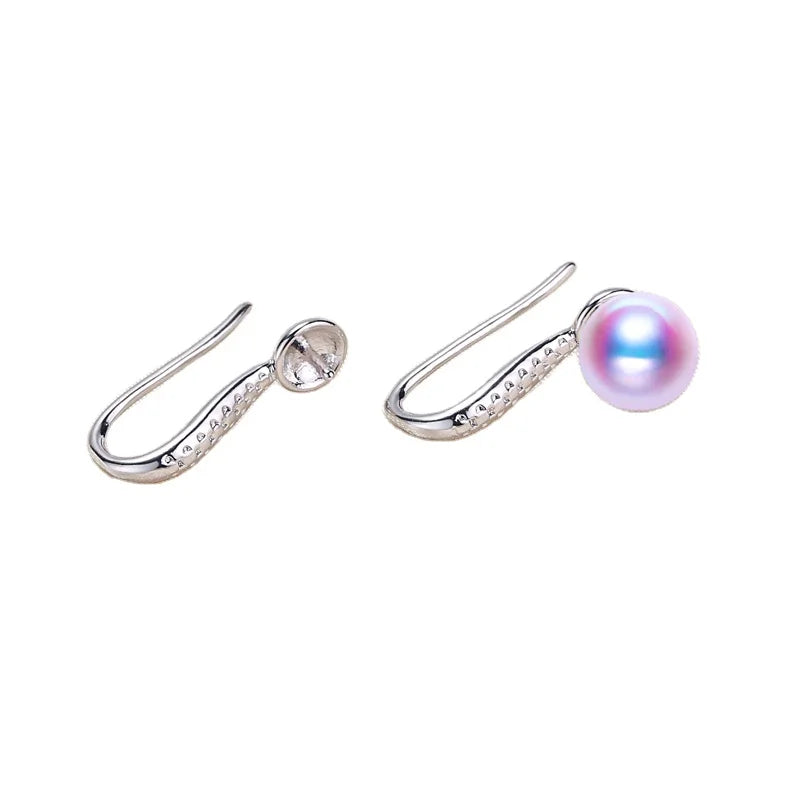 Wholesale Pearl Earrings Mountings Classical Ear Hook Whole Body Platinum Plating No.61