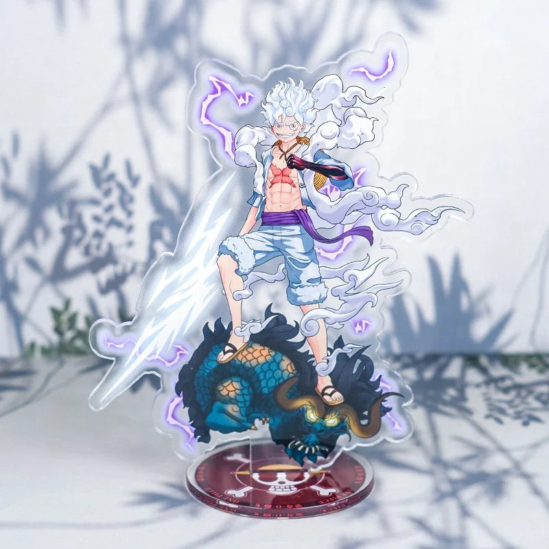 46 Designs 15cm One Pieces Luffy Zoro Ace Sanji Transparent Anime Acrylic Standee Holder