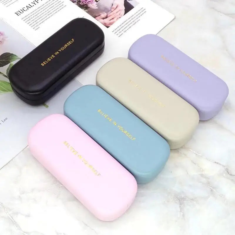 Colorful Sunglasses Case Premium PU Eyeglasses Hard Case Custom Logo Glasses Storage Box