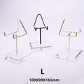 Modern Factory Supply Low Price Foldable Metal Background Stand Garment Display Rack Customized Electroplated Corner Shelf Easy