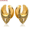 Evorte 10PC Stainless Steel Ears Saddle Ear Tunnels 8mm (0g) Ear Hangers Gauges Plugs Weights Stretcher Body Piercing Jewelry
