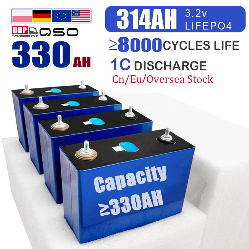 QSO MB31 Lifepo4 314AH 330AH Evemb31 280Ah 320 280 314 AH Lf280K V3 3.2V Lifepro4 320Ah/Rept 345Ah Akku Lithium Ion Battery Cell