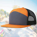 168 Sports Richard Son Bulk Plain Custom Logo Mesh Trucker Hat Cap Street Boys 7 Panel Flat Brim Solid Color Block Sporty Image