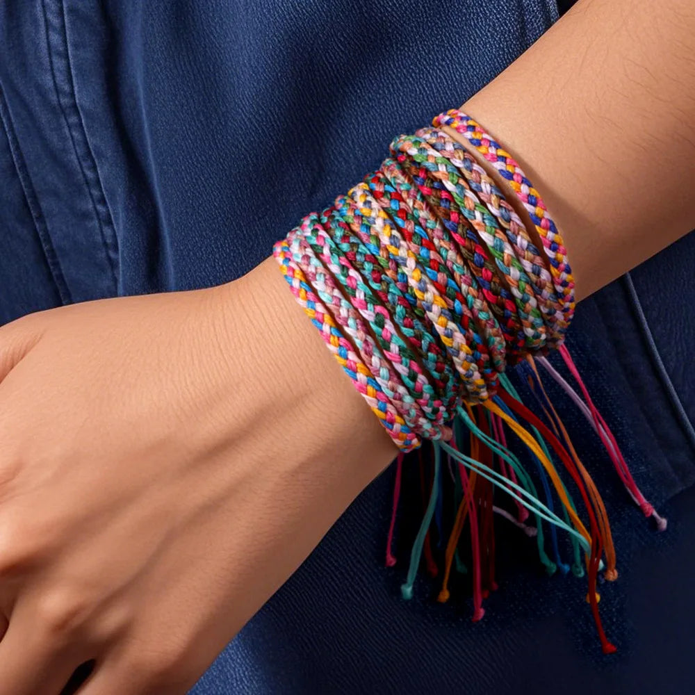 Go2boho Natural Wind Woven Cuff Bracelet for Men Women Religious Style Perfect Gift for Friends Girlfriends charms for bracelets