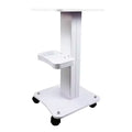 S.W New Beauty Multifunctional Salon Trolley for Commercial Home Use Living Room Gym White ABS Material 4-Wheel Storage